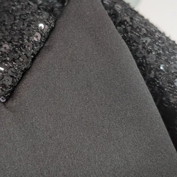 L'AGENCE | Scarlet Crop Blazer In Black Sequins - Picture 15 of 15